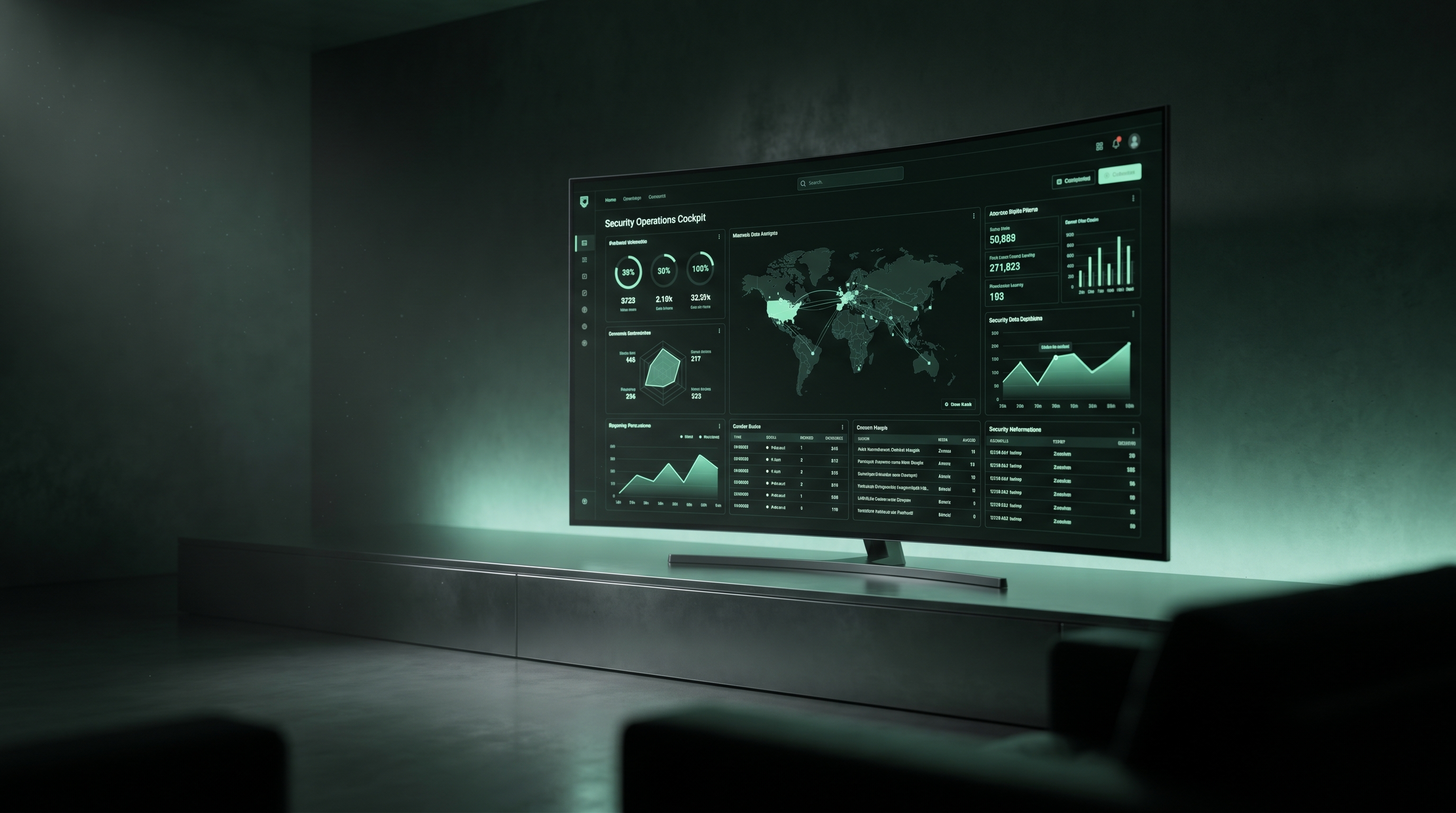 ITM Security- und Compliance-Cockpit mit Live-Status zu Geräten, Risiken und Nachweisen